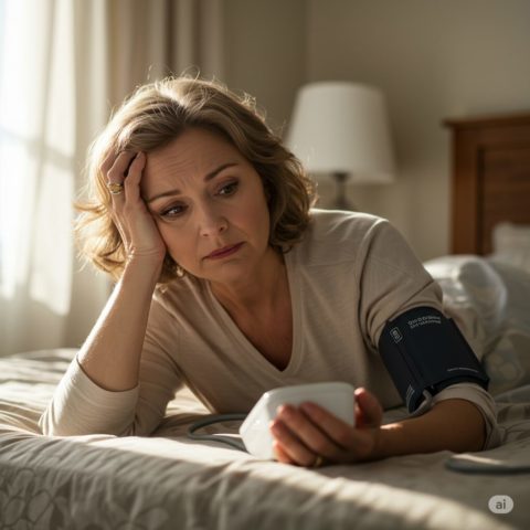 高血圧に悩む女性